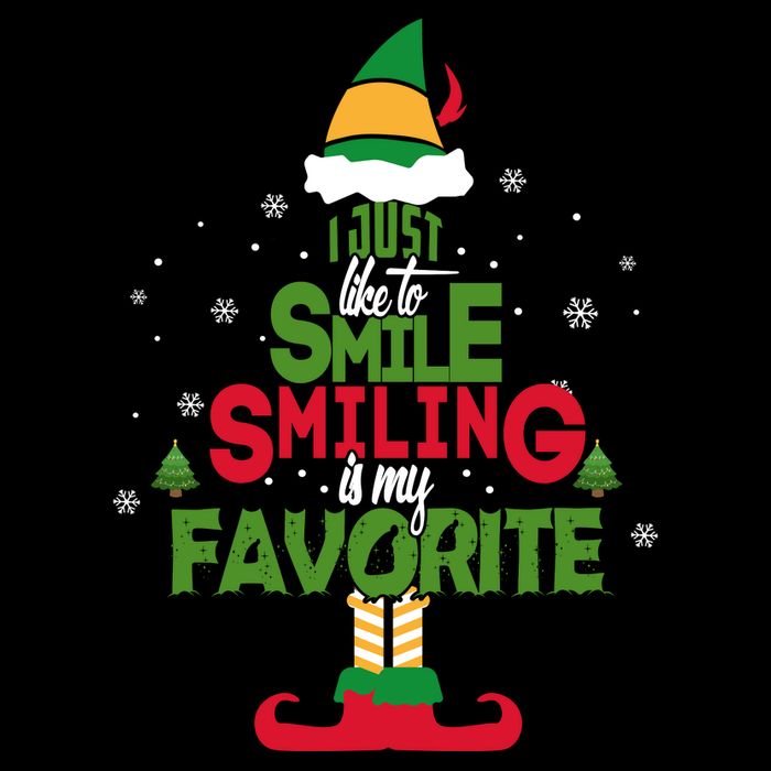 I Just Like To Smile Smiling's My Favorite Christmas Elf Toddler Sweatshirt