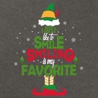 I Just Like To Smile Smiling's My Favorite Christmas Elf Cotton Canvas Backpack