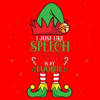 I Just Like Speech Language Pathologist Elf Slp Christmas Flat Bill Trucker Hat