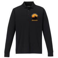 I Just Like When She Bends Over Funny Fisherman Fishing Rod Performance Long Sleeve Polo