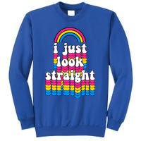 I Just Look Straight Pansexual Pride Flag Gift Sweatshirt