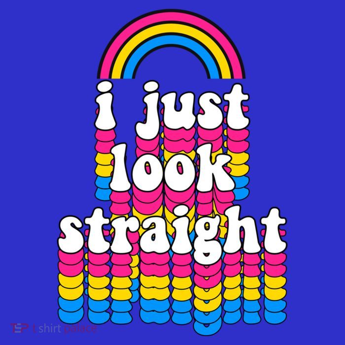 I Just Look Straight Pansexual Pride Flag Gift Tall T-Shirt