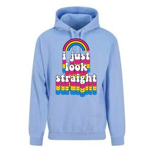 I Just Look Straight Pansexual Pride Flag Gift Unisex Surf Hoodie