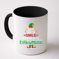 I Just Like To Smile Smiling Is My Favorite Elf Christmas Cool Gift Mug