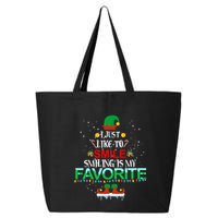 I Just Like To Smile Smiling Is My Favorite Elf Christmas Cool Gift 25L Jumbo Tote