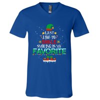 I Just Like To Smile Smiling Is My Favorite Elf Christmas Cool Gift V-Neck T-Shirt