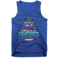 I Just Like To Smile Smiling Is My Favorite Elf Christmas Cool Gift Tank Top