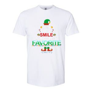 I Just Like To Smile Smiling Is My Favorite Elf Christmas Cool Gift Softstyle CVC T-Shirt