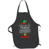 I Just Like To Teach, Teaching's My Favorite Elves Christmas Apron