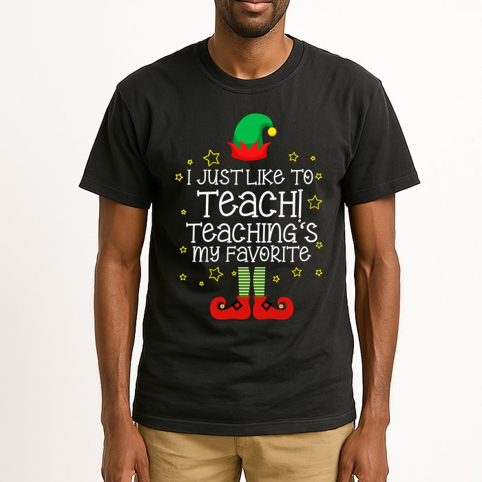 I Just Like To Teach, Teaching's My Favorite Elves Christmas Tall T-Shirt