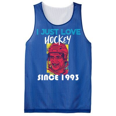 I Just Love Hockey Since 1993 Great Gift Mesh Reversible Basketball Jersey Tank