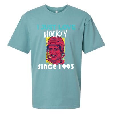 I Just Love Hockey Since 1993 Great Gift Sueded Cloud Jersey T-Shirt