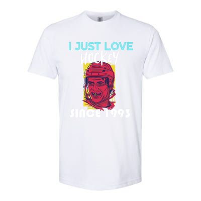 I Just Love Hockey Since 1993 Great Gift Softstyle CVC T-Shirt