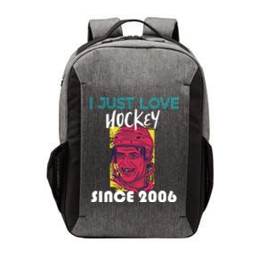 I Just Love Hockey Since 2006 Great Gift Vector Backpack