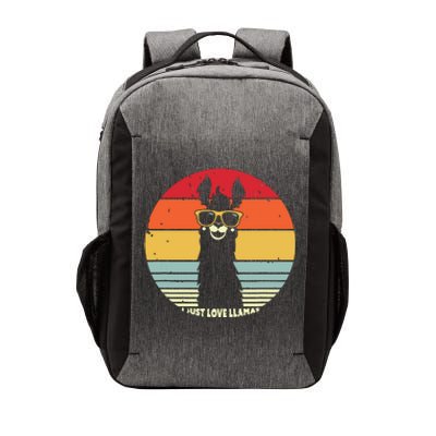 I Just Love Llamas Retro Style Llama Vector Backpack