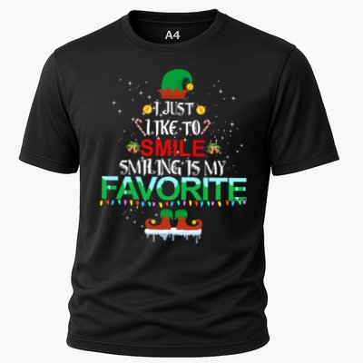 I Just Like To Smile Smiling Is My Favorite Christmas Cool Gift Performance Shirt