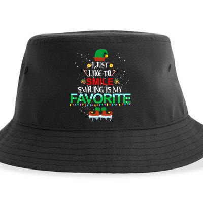 I Just Like To Smile Smiling Is My Favorite Christmas Cool Gift Sustainable Bucket Hat