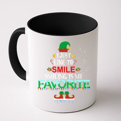 I Just Like To Smile Smiling Is My Favorite Christmas Cool Gift Mug