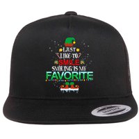 I Just Like To Smile Smiling Is My Favorite Christmas Cool Gift Flat Bill Trucker Hat