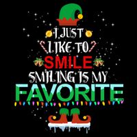 I Just Like To Smile Smiling Is My Favorite Christmas Cool Gift Flat Bill Trucker Hat