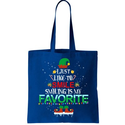 I Just Like To Smile Smiling Is My Favorite Christmas Cool Gift Bag