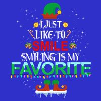 I Just Like To Smile Smiling Is My Favorite Christmas Cool Gift Pom Pom 12in Knit Beanie