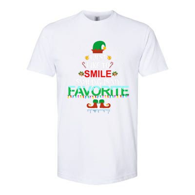 I Just Like To Smile Smiling Is My Favorite Christmas Cool Gift Softstyle® CVC T-Shirt