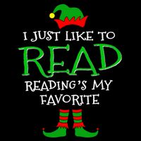 I Just Like To Read Reading Elf Book Love Christmas Gifts 16 in Basic Backpack