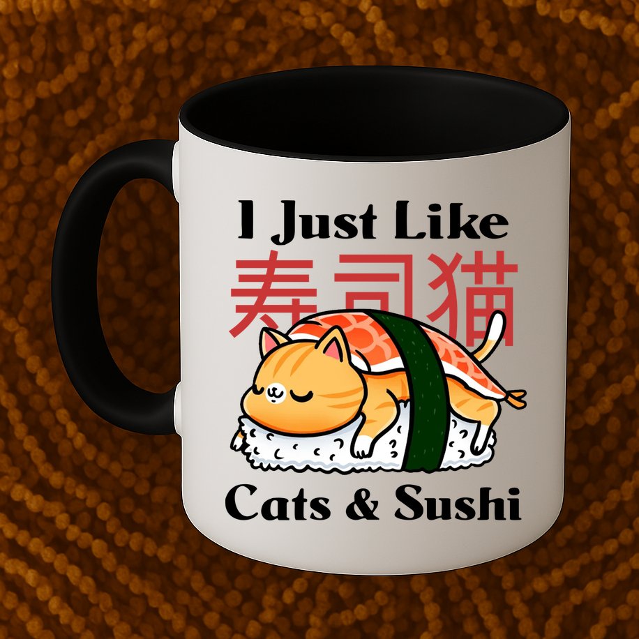 I Just Like Cats And Sushi Mug