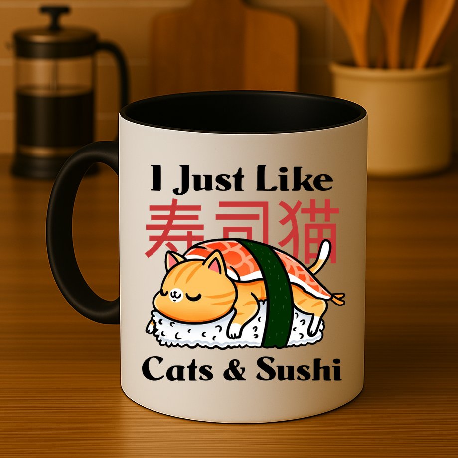 I Just Like Cats And Sushi Mug