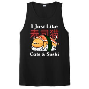 I Just Like Cats And Sushi PosiCharge Competitor Tank