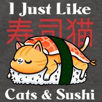 I Just Like Cats And Sushi Vector Backpack