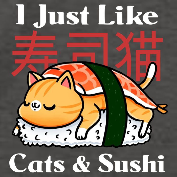 I Just Like Cats And Sushi Vector Backpack