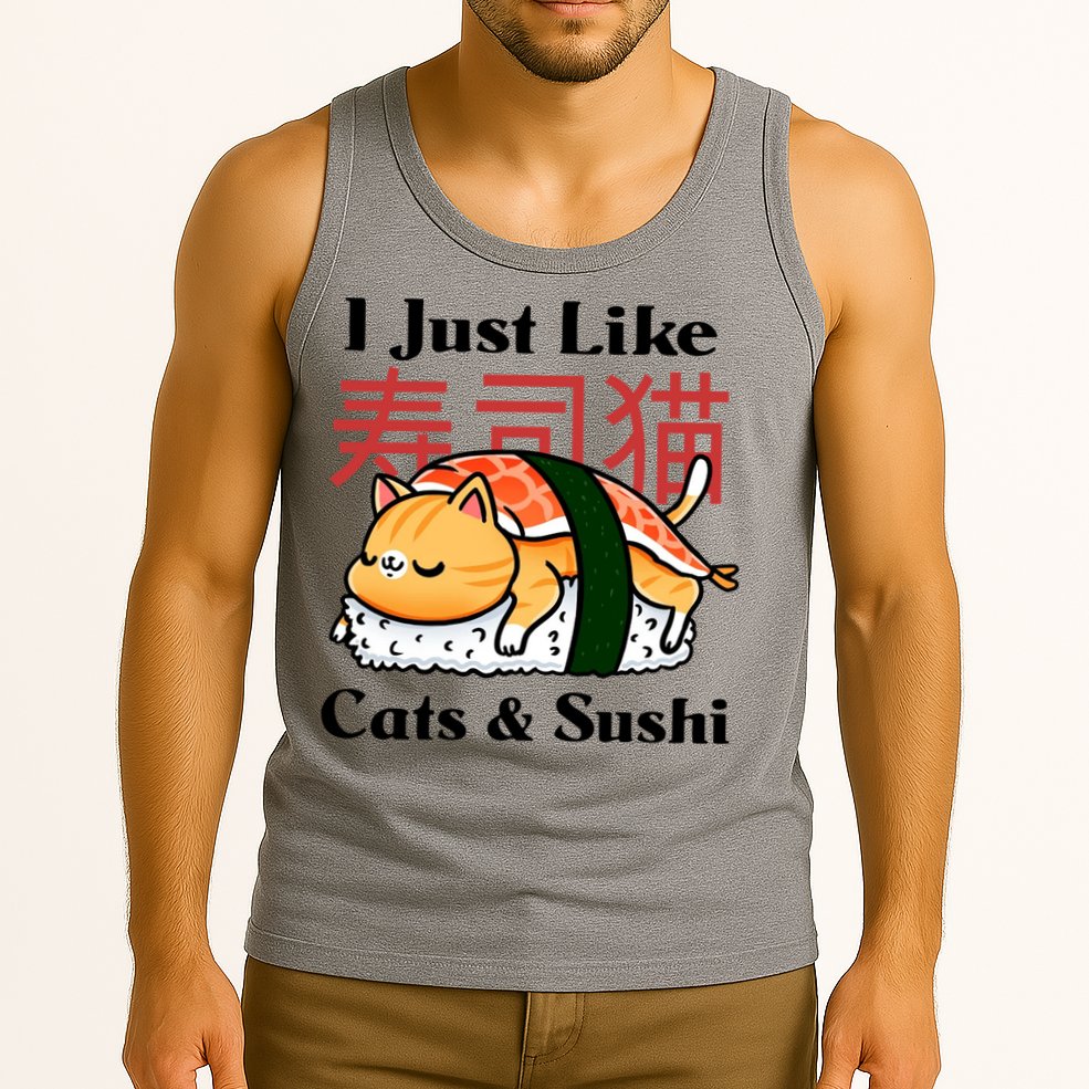I Just Like Cats And Sushi Tank Top