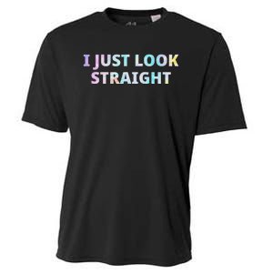 I Just Look Straight Lgbt Pride Month Cooling Performance Crew T-Shirt