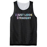 I Just Look Straight Lgbt Pride Month Mesh Reversible Basketball Jersey Tank