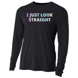 I Just Look Straight Lgbt Pride Month Cooling Performance Long Sleeve Crew