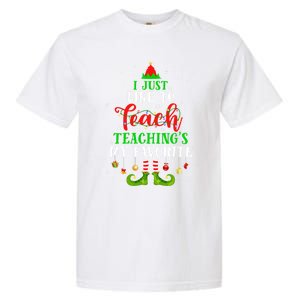 I Just Like To Teach My Favorite Cite Teacher Elf Christmas Gift Garment-Dyed Heavyweight T-Shirt