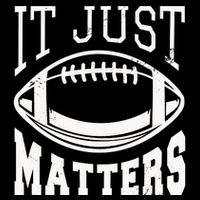 It Just Matters Football Drawstring Bag