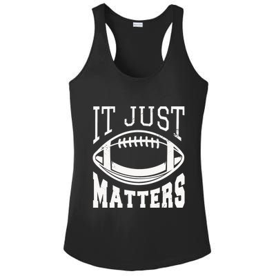 It Just Matters Football Ladies PosiCharge Competitor Racerback Tank