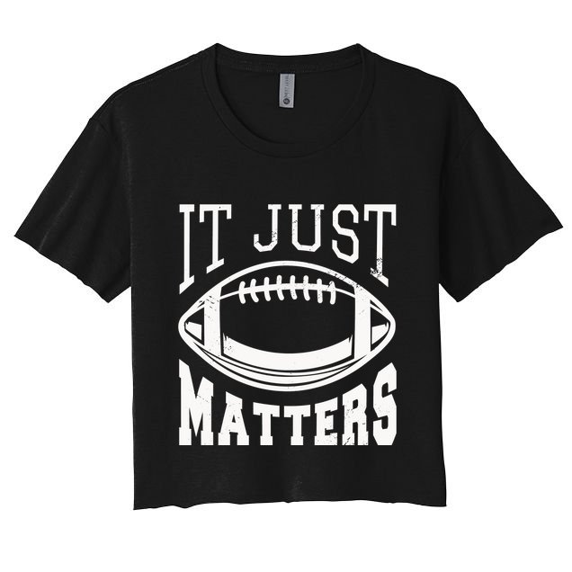 It Just Matters Football Crop Top
