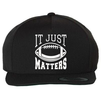 It Just Matters Football Wool Snapback Cap