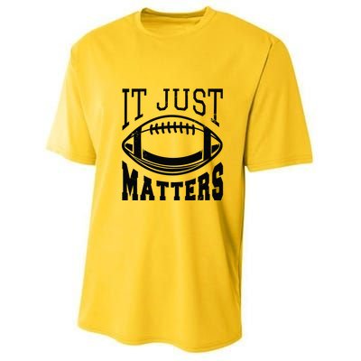 It Just Matters Football Youth Performance Sprint T-Shirt