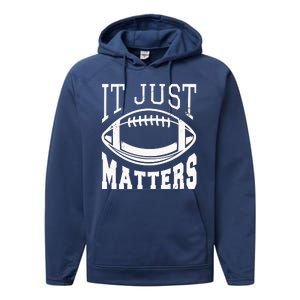 It Just Matters Football Performance Fleece Hoodie