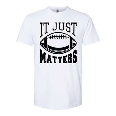 It Just Matters Football Softstyle® CVC T-Shirt