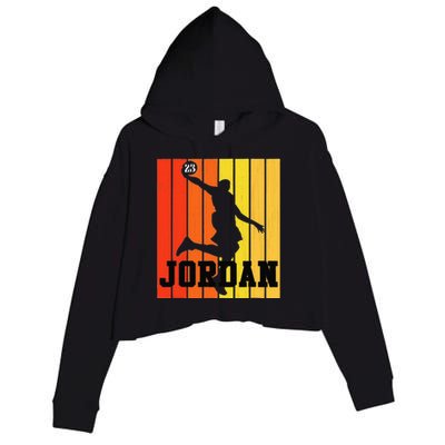 Im Jordan Name Basketball Player Gift Crop Fleece Hoodie