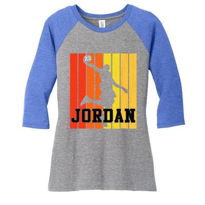 Im Jordan Name Basketball Player Gift Women's Tri-Blend 3/4-Sleeve Raglan Shirt