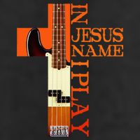 In Jesus Name I Play Bass 7 Panel Mesh Trucker Snapback Hat