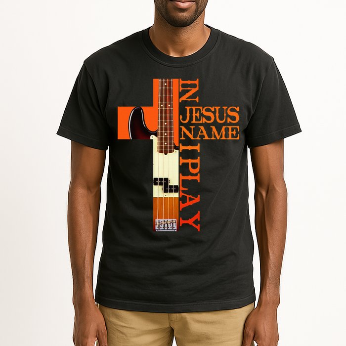 In Jesus Name I Play Bass Tall T-Shirt