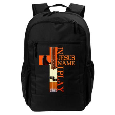 In Jesus Name I Play Bass Backpack